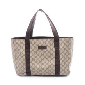 GUCCI Brown Leather Tote Bag